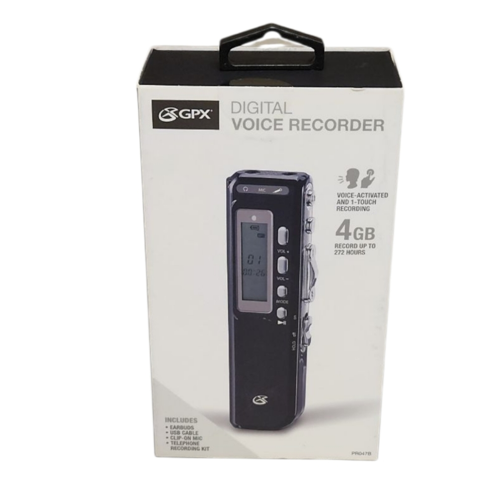 NWT GPX Digital Voice Recorder (New In Sealed Box)